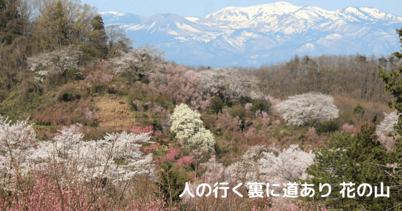 人の行く裏に道あり 花の山 市川ヒロシ 集まって売れる仕組み作り専門家 Note