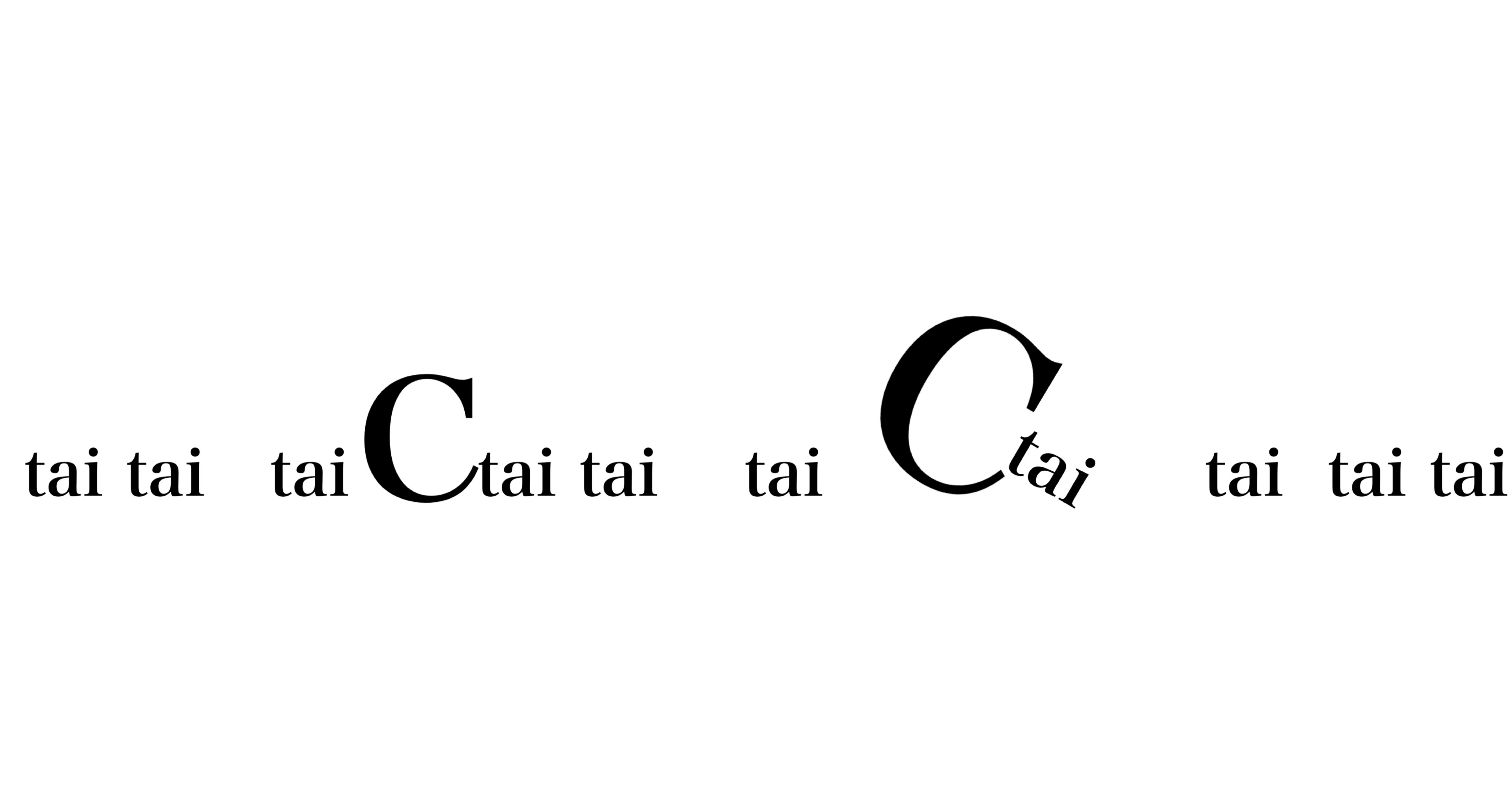 tai-C｜note