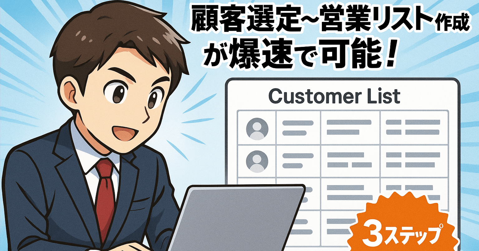アポ率が激変！営業リスト作成にAIを導入する方法を大公開！！｜AI