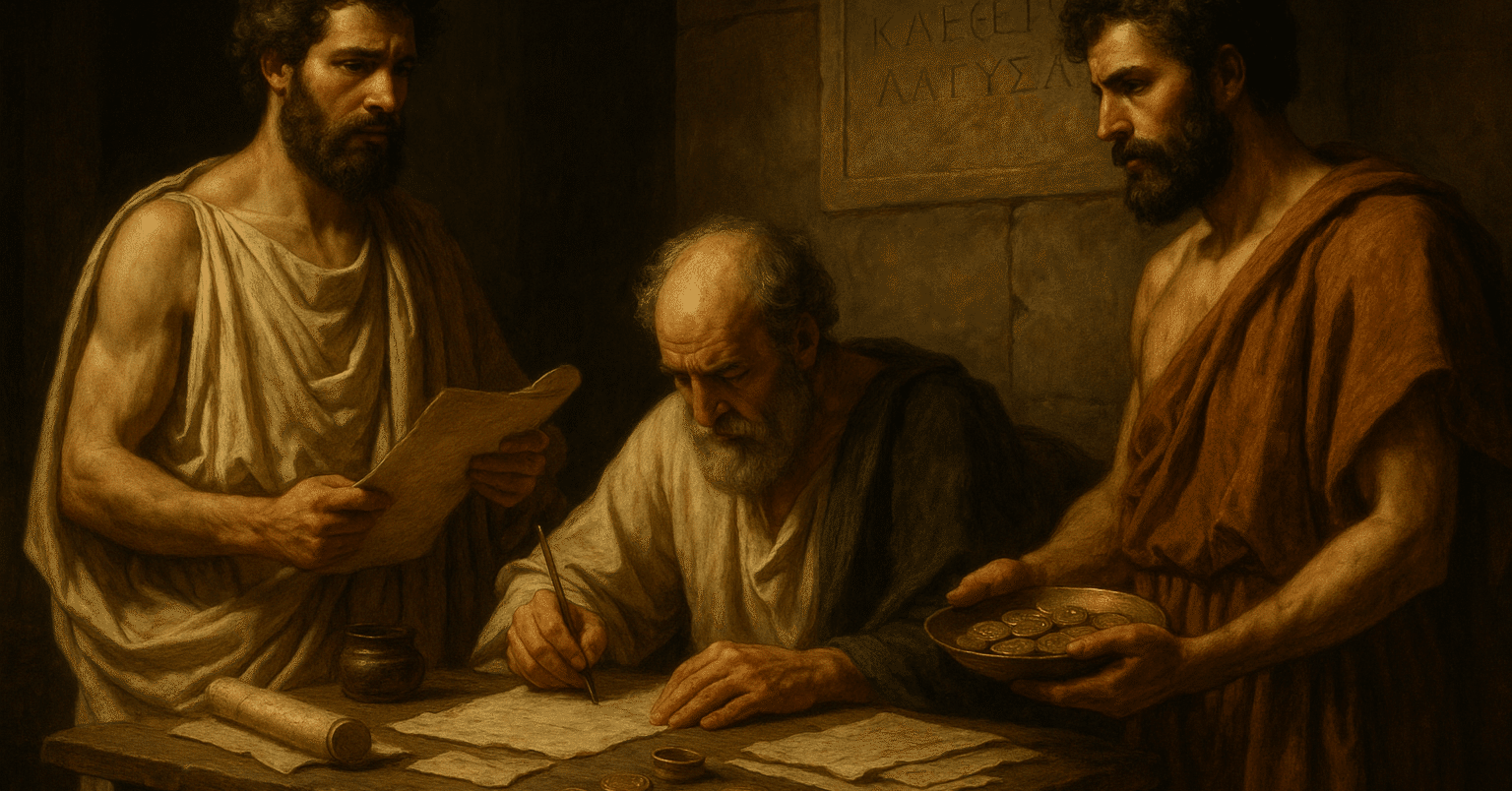 古代ギリシャ市民は「税金」をどう払ったか？ 直接税を嫌ったアテネ人の「レイトゥルギア」という知恵｜コインクロス｜掌の上の歴史学