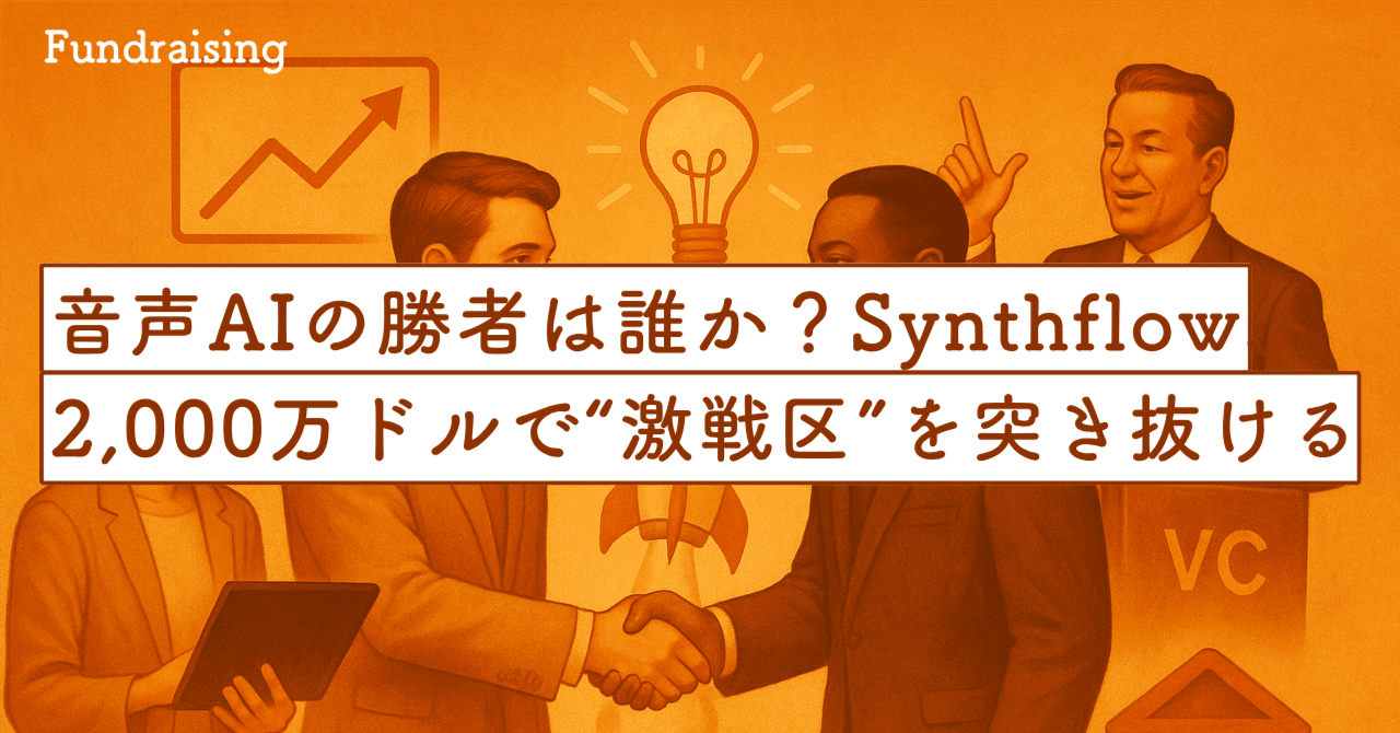 音声AIの勝者は誰か？Synthflow、2,000万ドルで“激戦区”を突き抜ける｜SecondWave