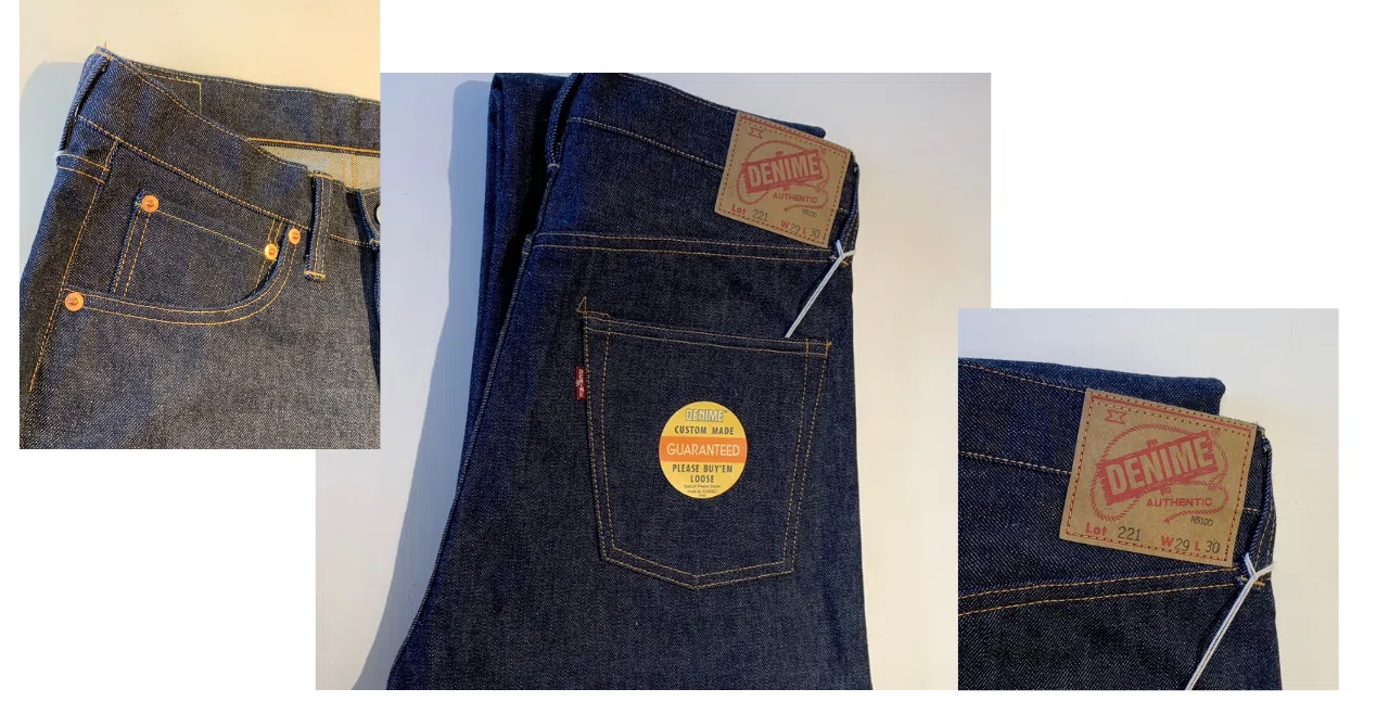 メンズ DENIME （ドゥニーム）Lot 221 W34 【希少クラボウ】ウエアハウス