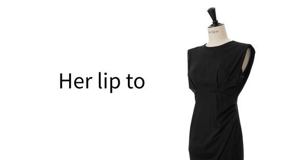 Her lip to Tribeca Jersey Dress Sブラック Herlipto Tribeca