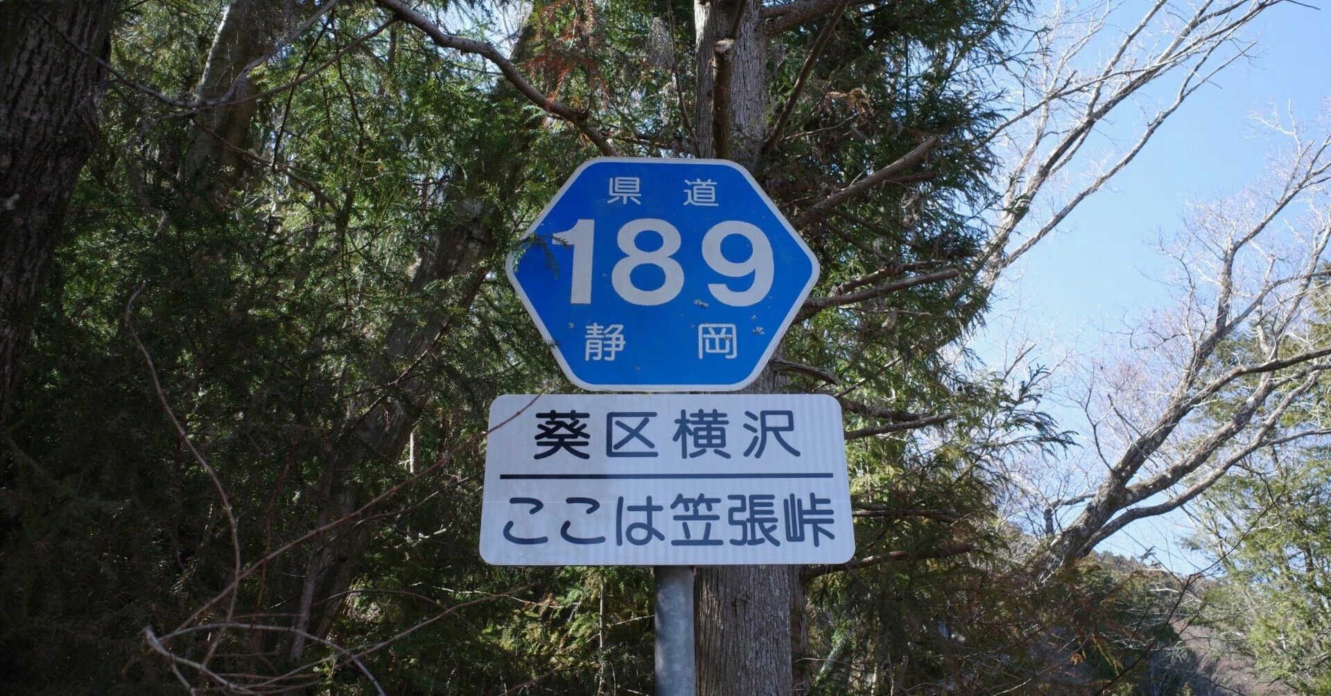 小ネタ集】静岡県道189号 三ッ峰落合線のへんな標識｜sano