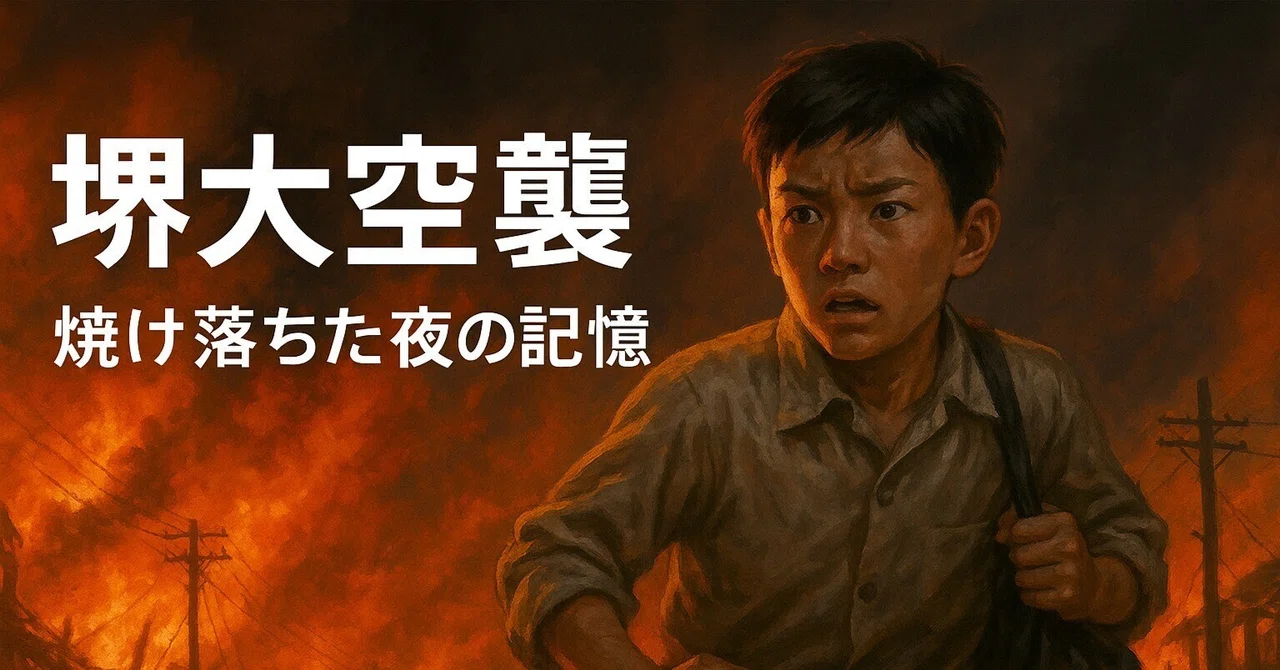 焼け落ちた夜の記憶 (堺大空襲) ― 父が見た空襲の中の光と影