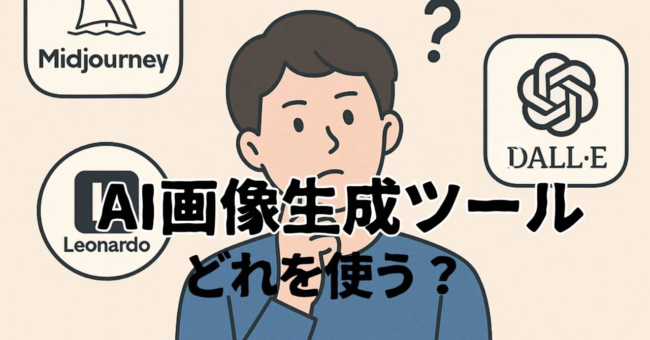 AI画像生成ツール、どれを使う？〜これから始める私が調べてみた5つのツール〜｜tidaa