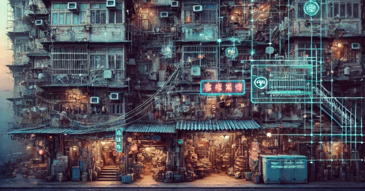 🏙️🏗️1993年に取り壊された香港の『九龍城砦の外側』をデジタル復元