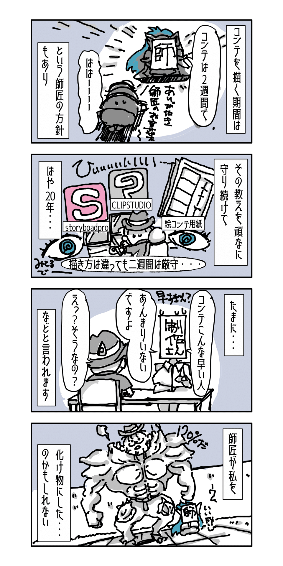 コミックエッセイ］絵コンテを描くペース｜古田丈司