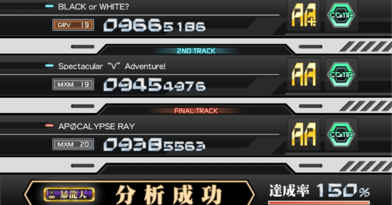 SOUND VOLTEX(コナステ版)で暴龍天に合格した話｜かたさん