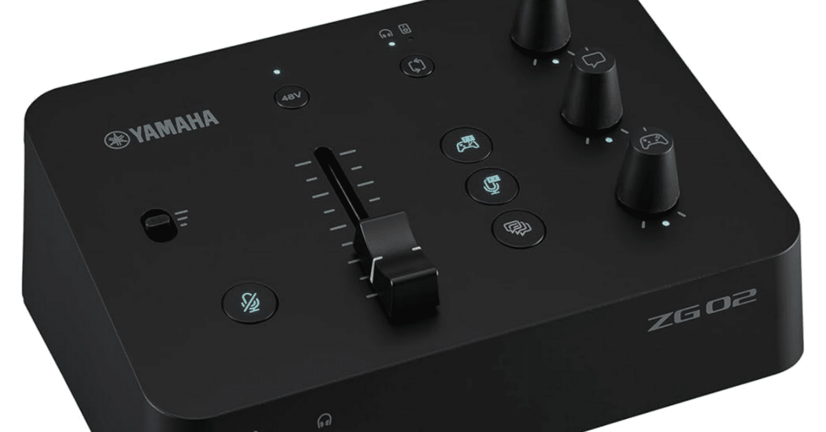Introducing Yamaha's ZG02 Game-Streaming Audio Mixer