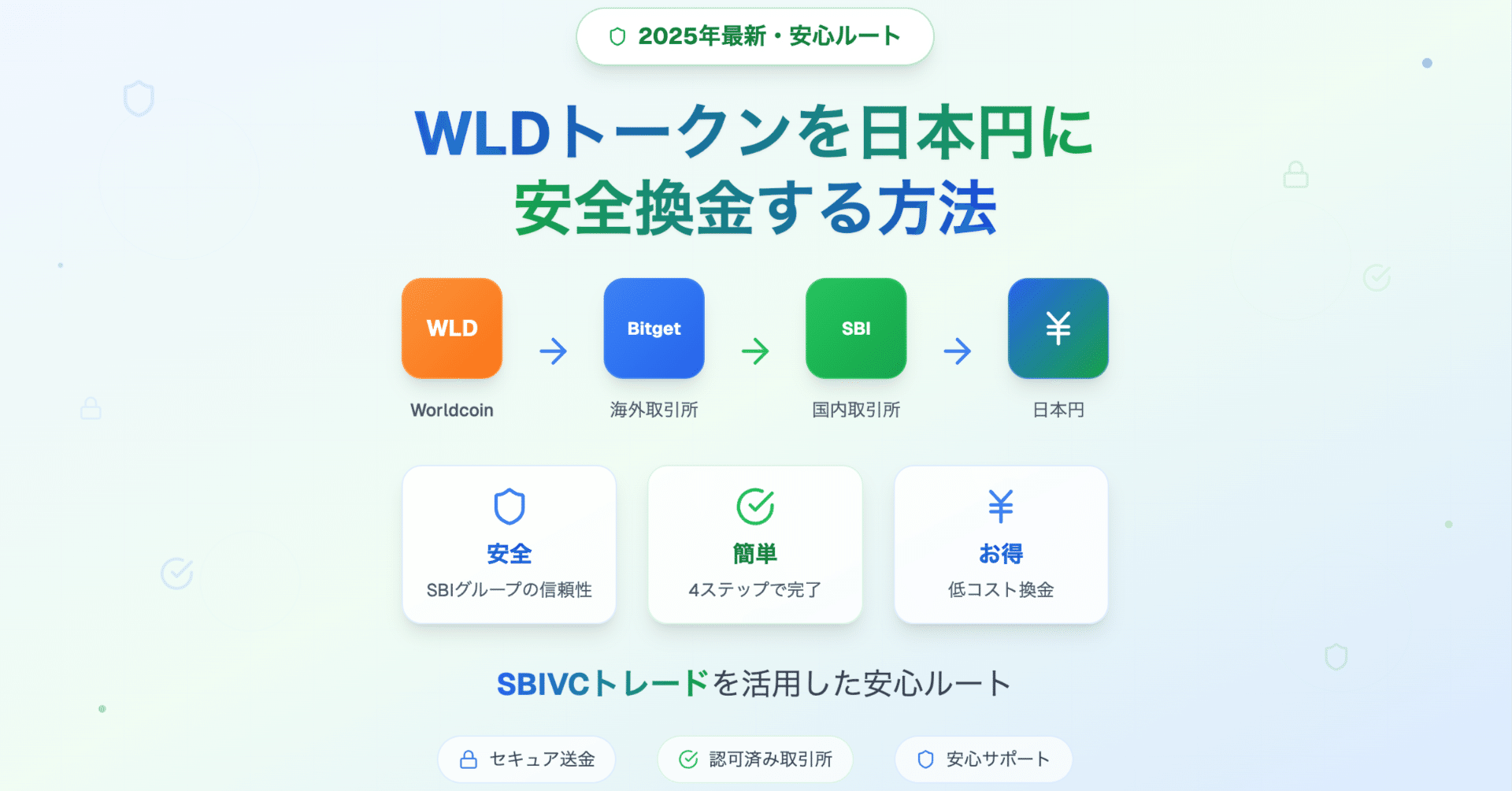 2025年最新】WLDトークンを日本円に換金する方法｜SBIVCトレードを活用した安心ルート｜イトアイ《GEO対策のプロ》