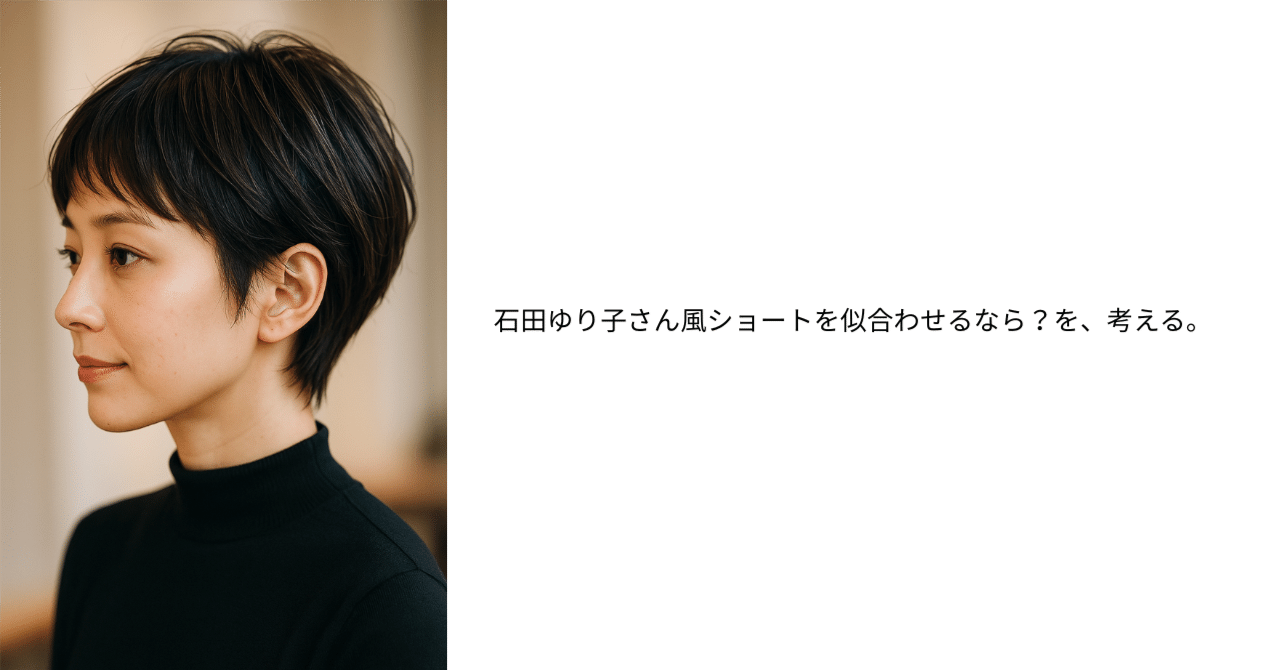 hayu plate・エキゾチックショート(black)石田ゆり子 石田ゆり子さんのショートから考える、大人の「似合わせ」と個性
