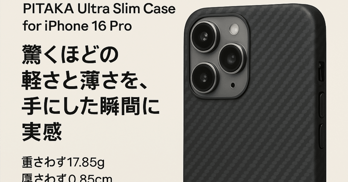 Amazon.com: pitaka Ultra Slim Case for iPhone 16 Pro with