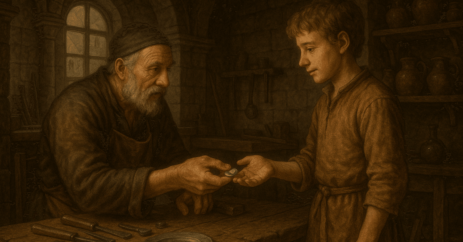 給料ゼロ」の徒弟時代。少年が親方から貰った、たった数枚の銅貨の価値｜コインクロス｜掌の上の歴史学