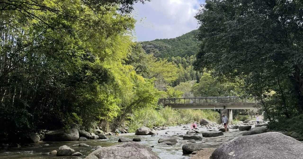 中ノ島公園で夏の川遊び｜タミママ