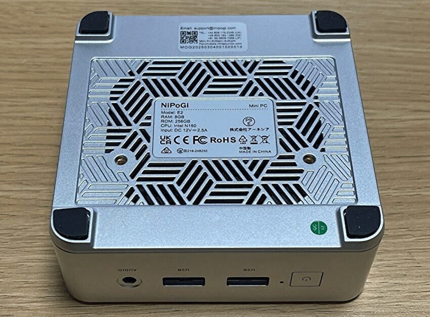 【新品・未使用NiPoGi E2 ミニPC N150/8GB/256GB OEM 新品 NiPoGi Essenx Series E2 N150搭載 ミニPC 8GB/256GB