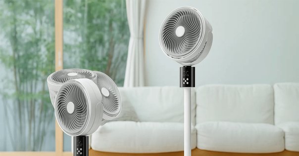 レビュー】Tikuno サーキュレーター dcモーター 360度首振り
