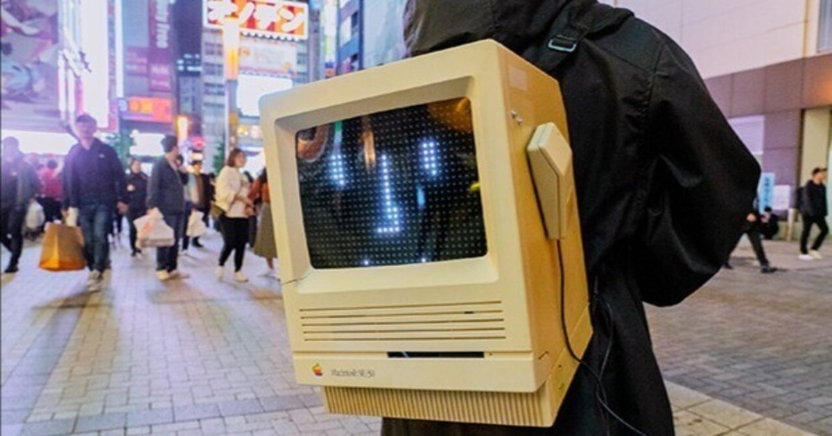 マイリュックはMacintosh SE/30！ 89年製Macを最新LEDリュックに