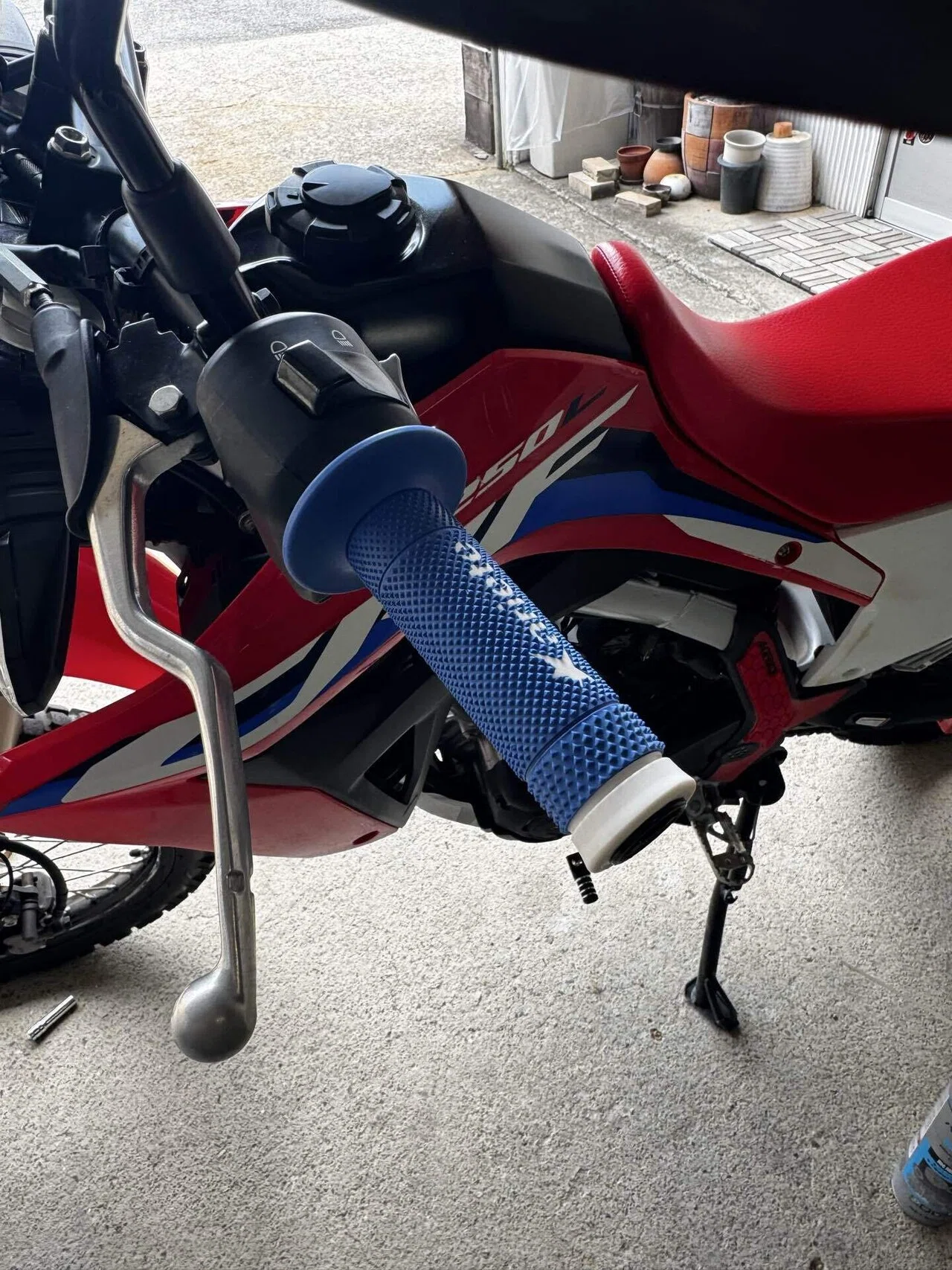Crf230f crf250l ハンドガード 青 Amazon エンデュランス バイク 