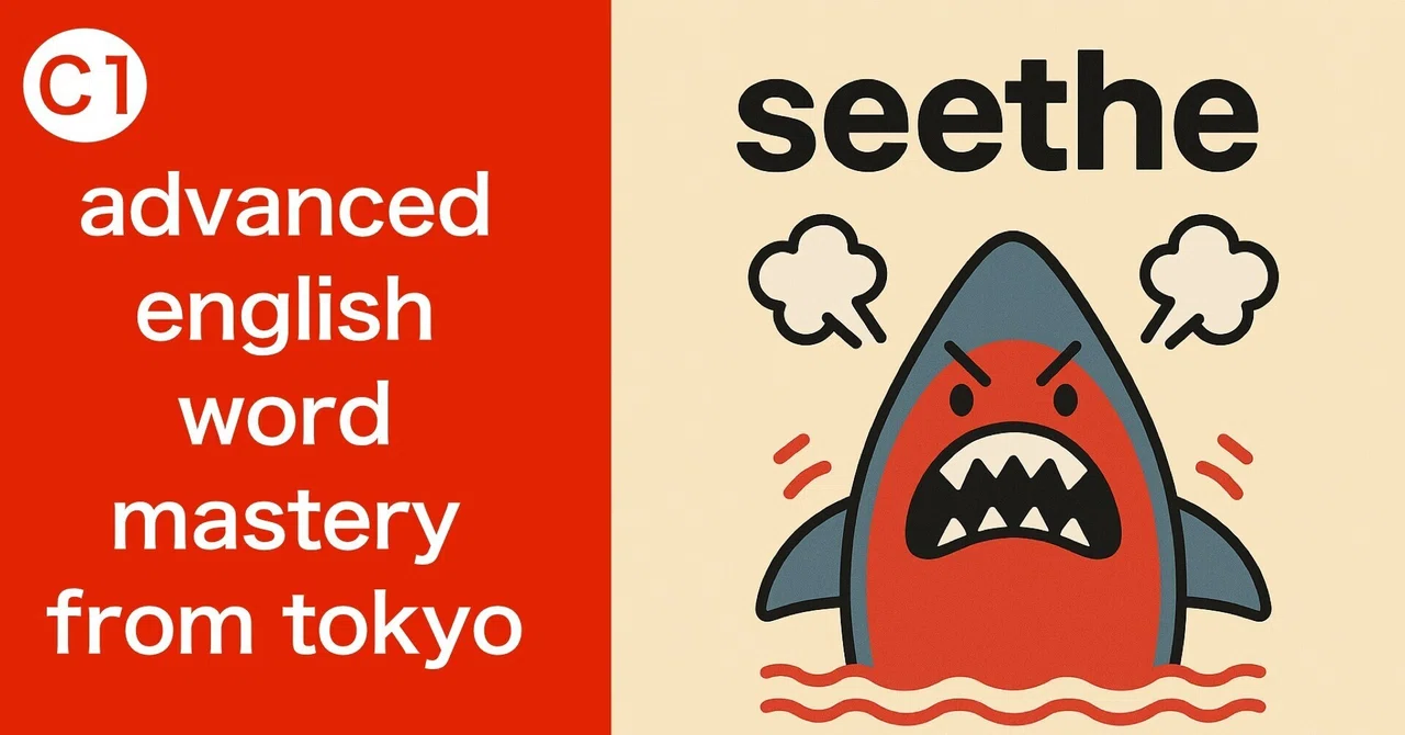 “seethe”って使いこなせる？｜TOKYO TALK / 東京トーク