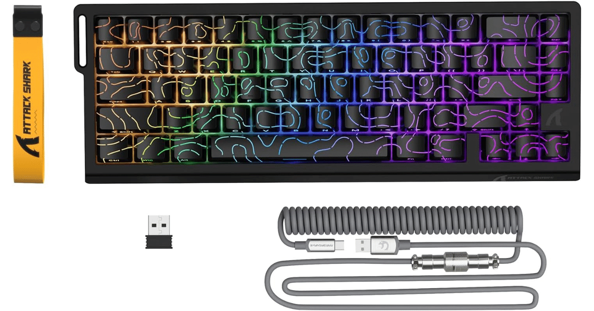 ATTACK SHARK X68PRO HE ゲーミングキーボード 黒｜GetGadgetGot