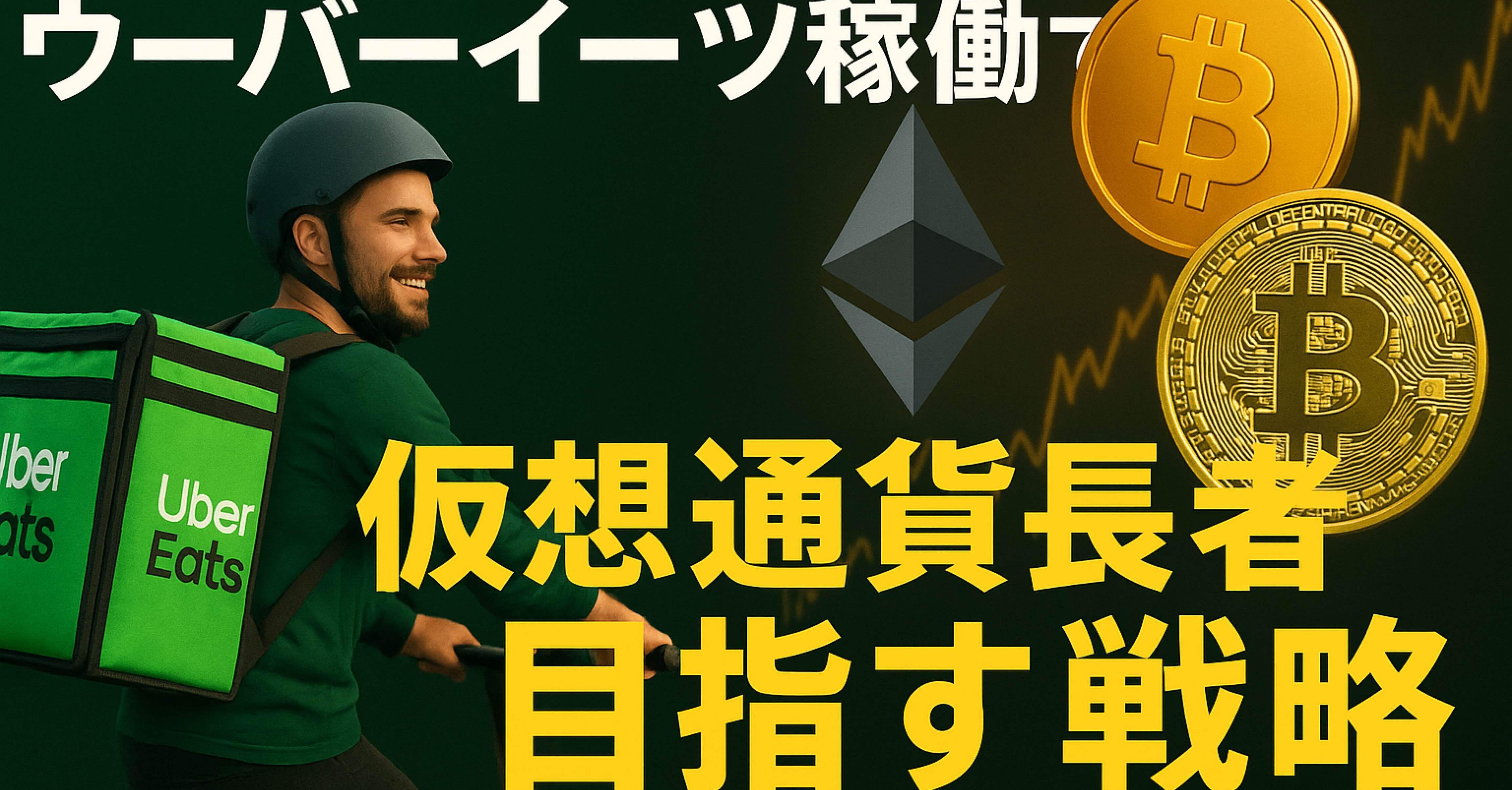 ウーバーイーツ稼働で仮想通貨長者を目指す戦略｜イチ@ウーバー配達員の装備や招待コード紹介