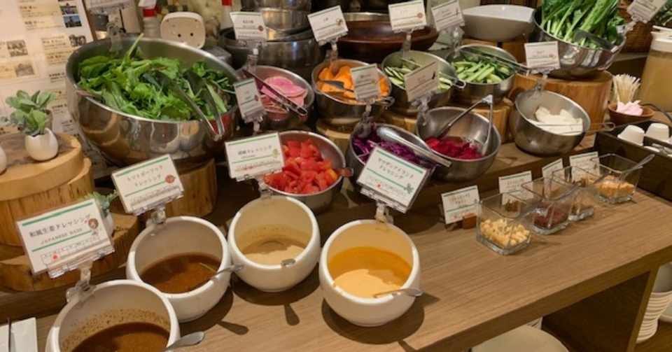 にこたまのサラダバーがあるイタリアン たまでんでん Note