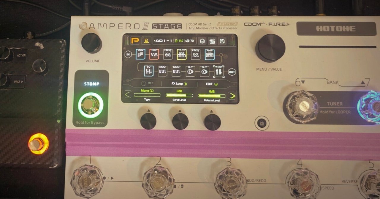 Ampero 2 Stage のレビューと Sound Cloneのクオリティ｜さとうたくや