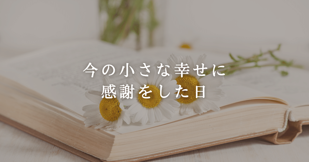読書家のジャーナリング（書く瞑想）】今の小さな幸せに感謝を