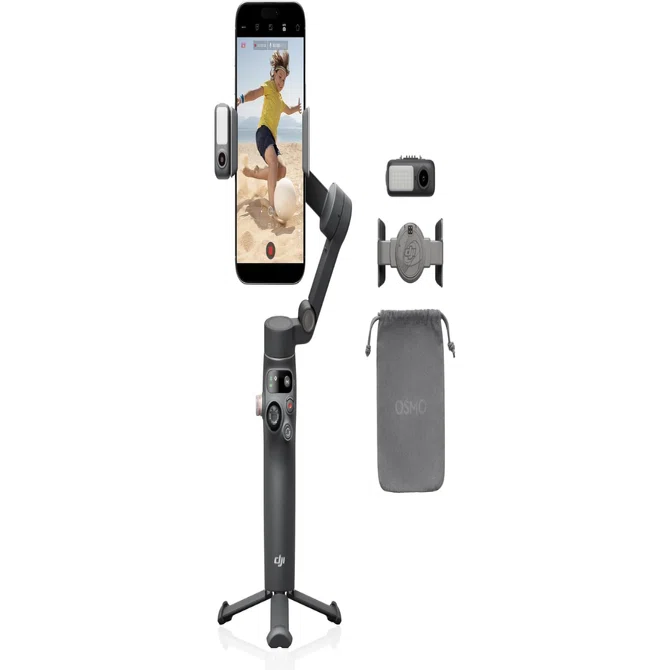 グレー 7 Mobile Osmo DJI 正規品 Rentio - スマートフォン用ジンバル 7 Mobile Osmo DJI レンタル] 人気ジンバル 付属品完備 スマホアクセサリー