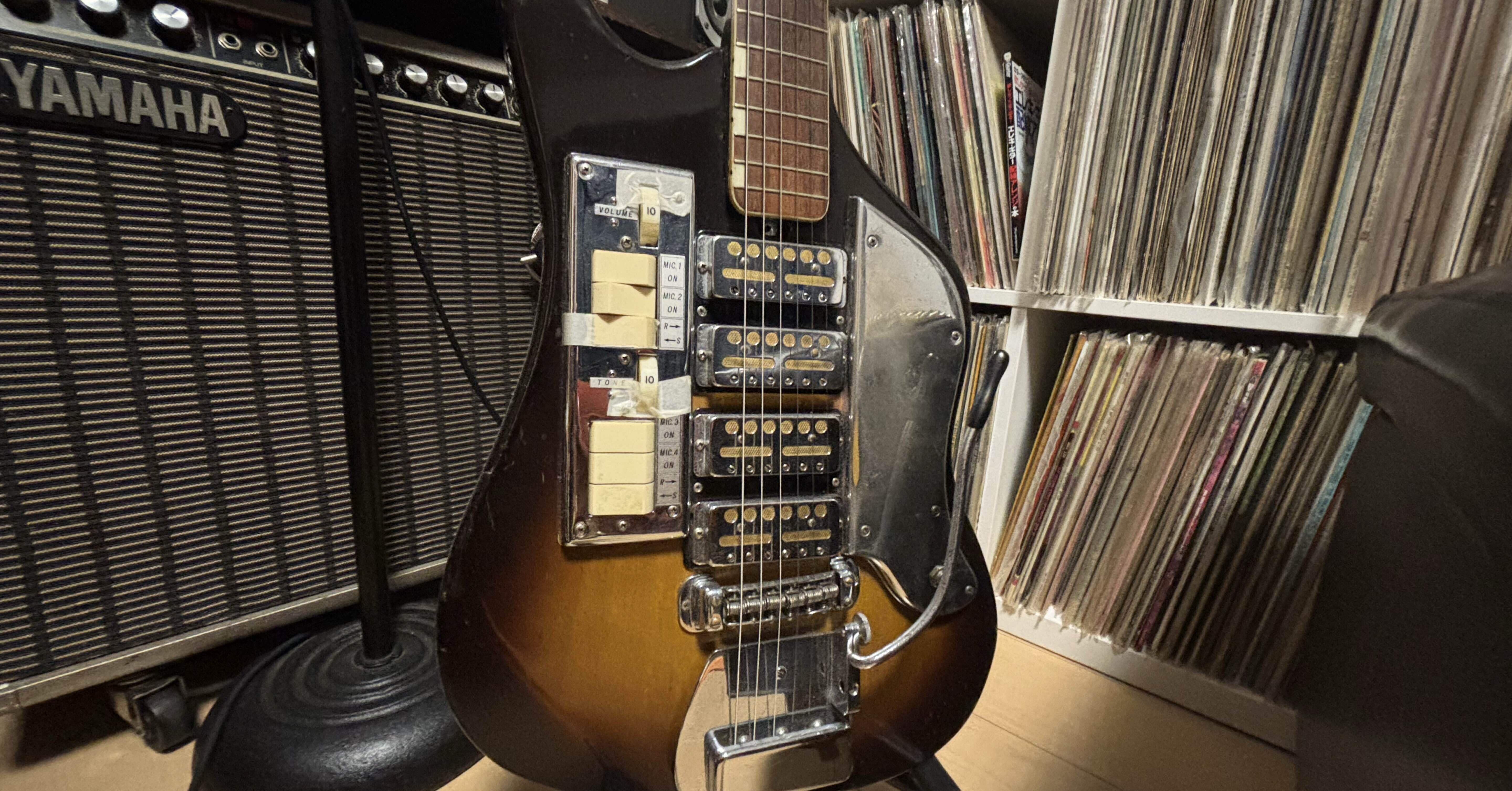 O-153】Teisco ビザールギター K-4L ビザール漂流記：Teisco SS-4L