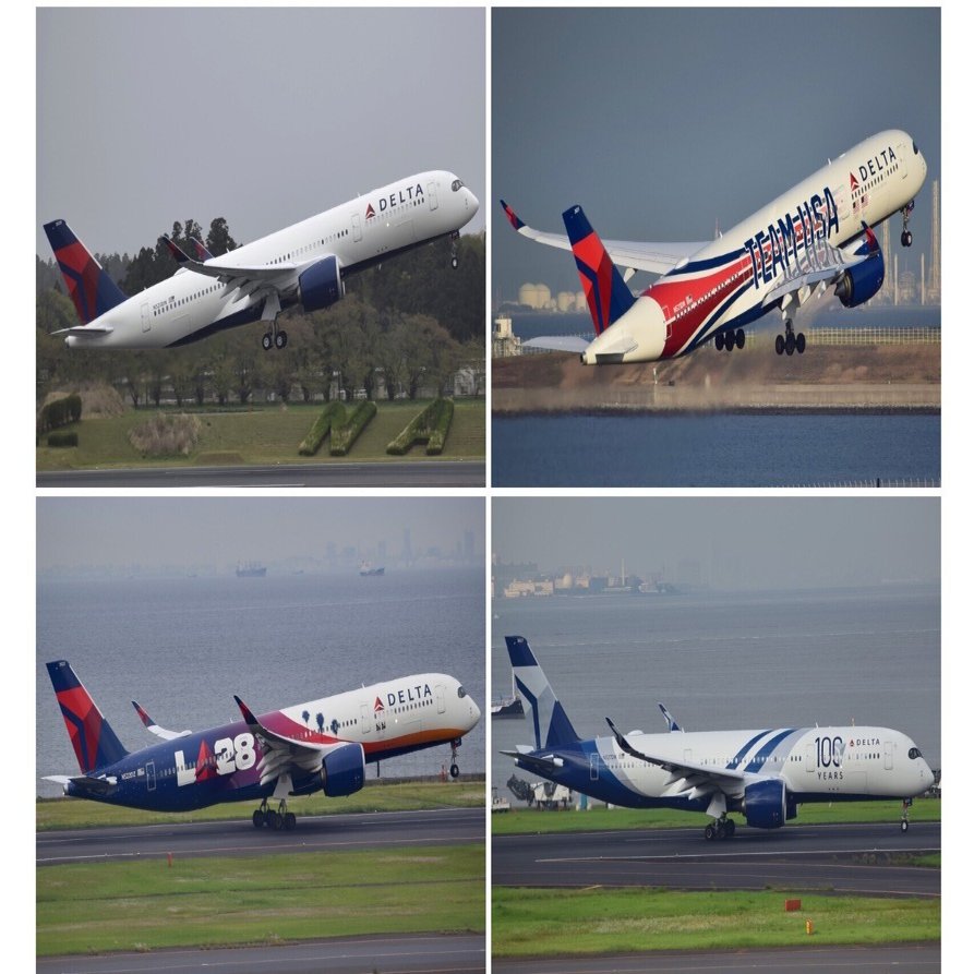 デルタ航空 A350-900 275席仕様機（35H）運用スケジュール｜Minmaya