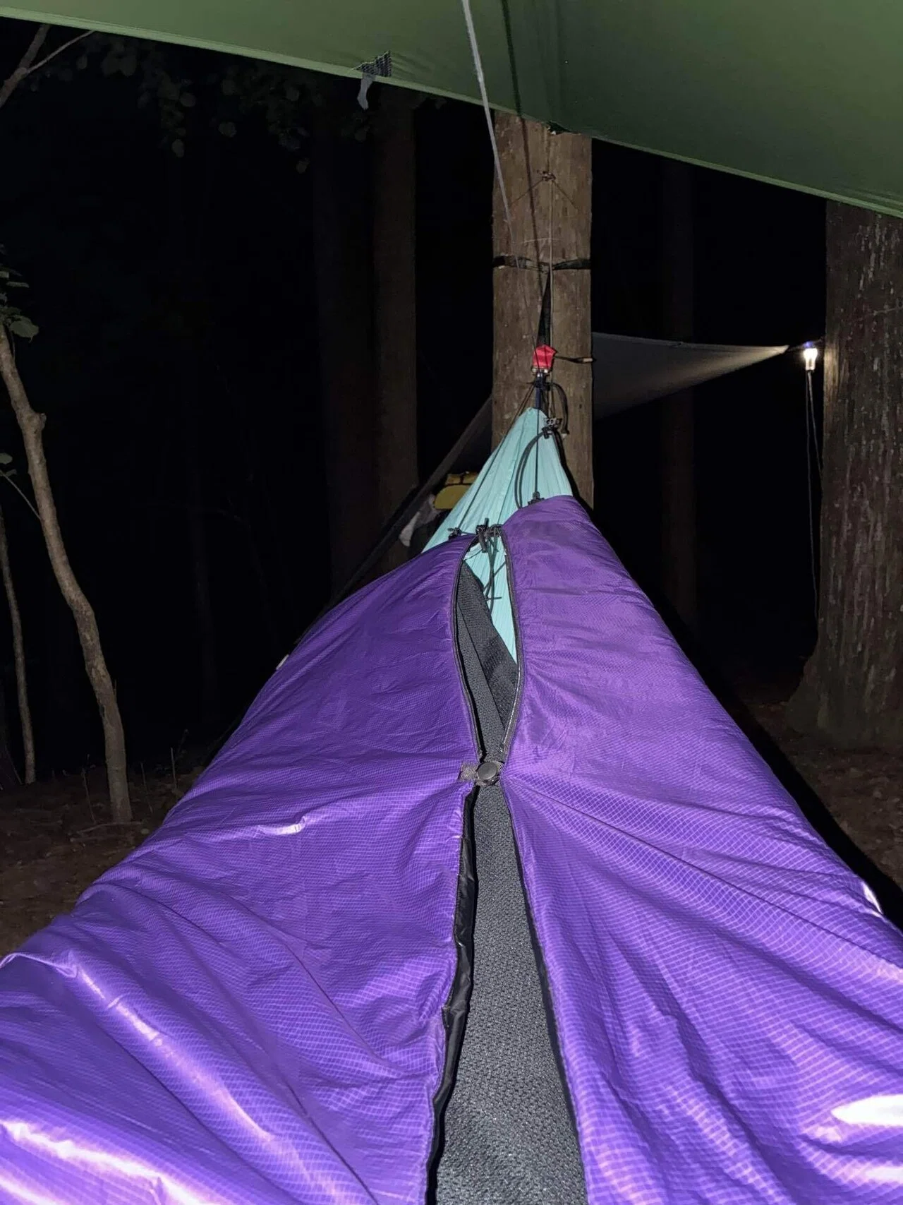ソロキャンプ ハンモックとSummer quilt 【Woodsman Campground