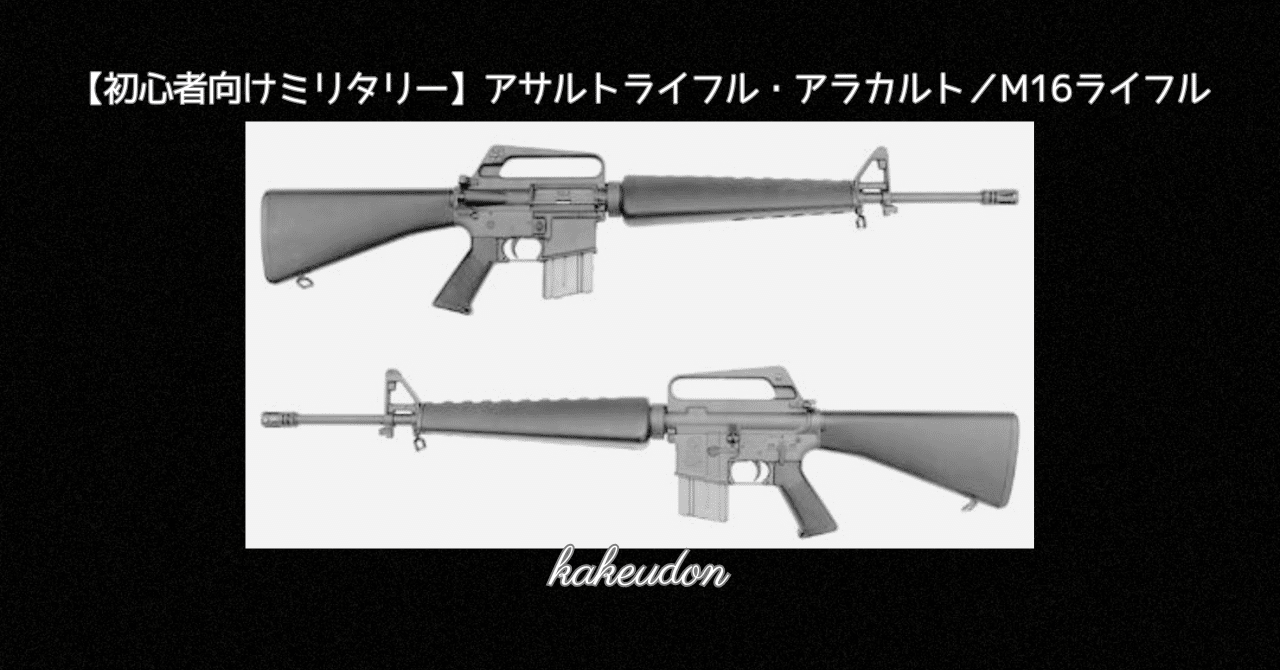 初心者向けミリタリー】歩兵銃・アサルトライフル・アラカルト／M16