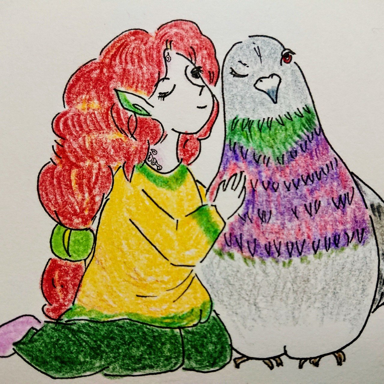 すごくキレイな鳩を見ました 神聖な鳥であり 平和の象徴 たった一羽で現れたのが印象的でした Bun Jac Note すごくキレイな鳩を見ました 神聖な鳥であり 平和の象徴 たった一羽で現れたのが印象的でした Bun Jac Note