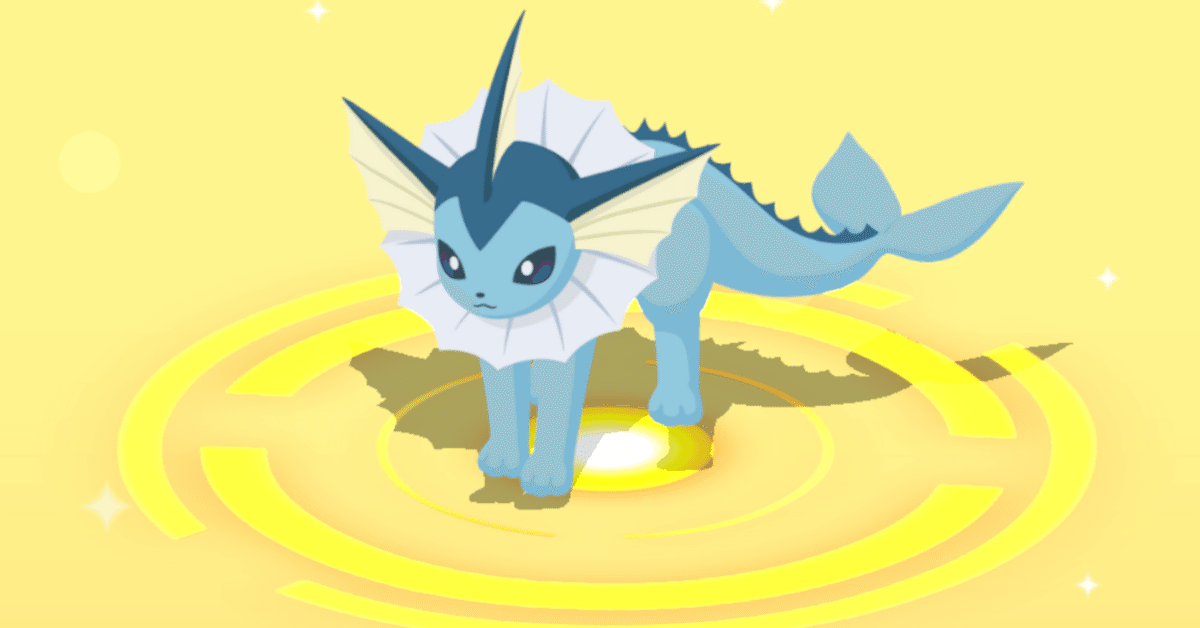 ポケスリ】イーブイをシャワーズに進化させました♪｜しぇと