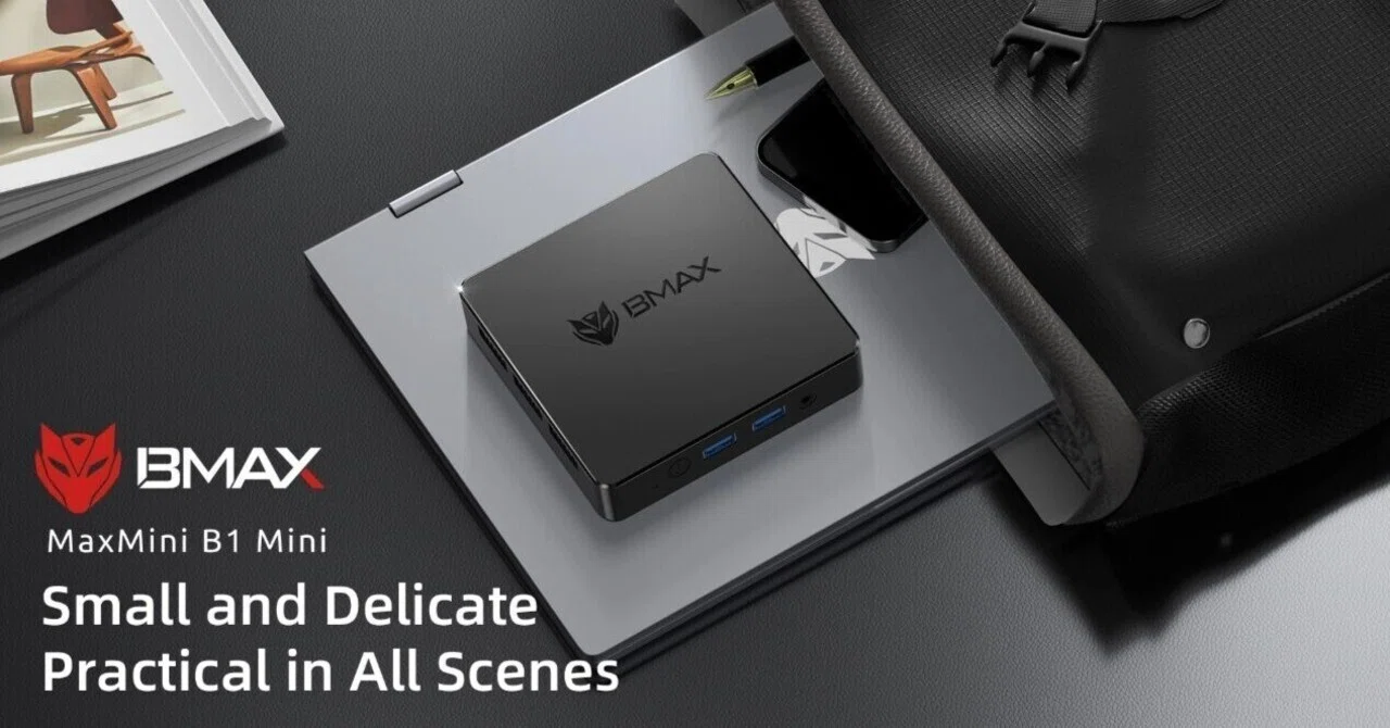 通販 最安クラス、12,900円で販売のミニPC「BMAX B1」。N4000を 通販 最安クラス、12,900円で販売のミニPC「BMAX B1」。N4000を