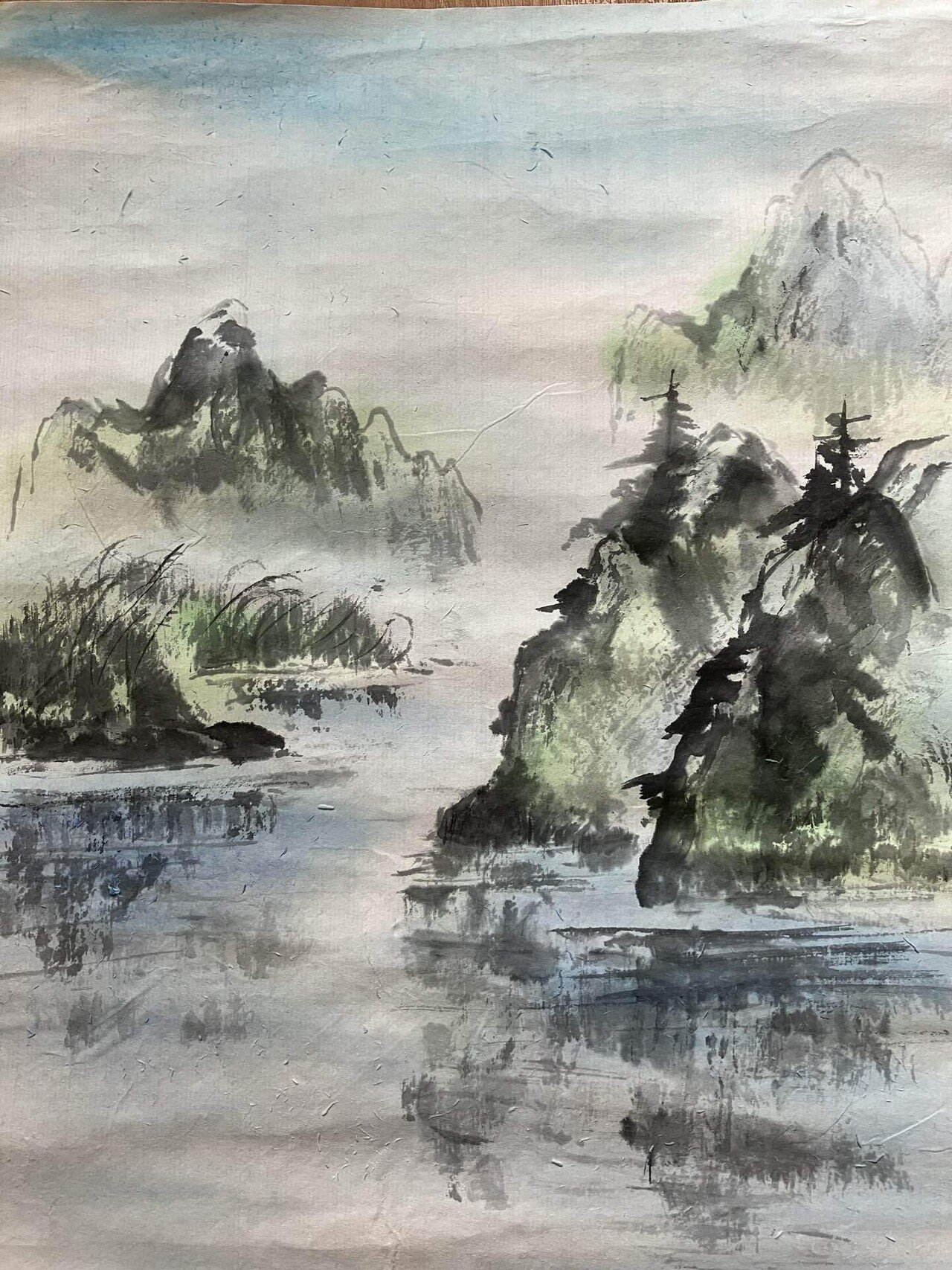 【オープニングセール】 上村松園展と水墨画「青空」｜shiho 絵画