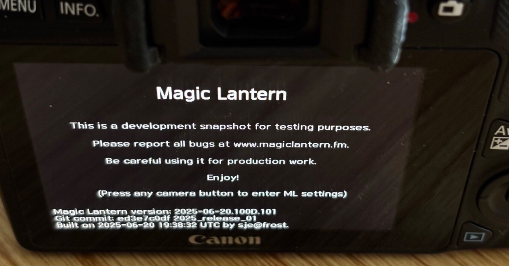 キヤノン機をカスタムする