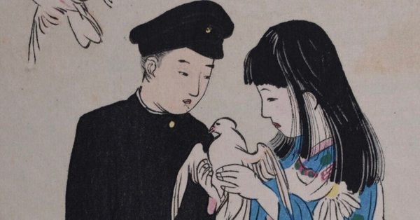 明治の雑誌・本の版画から｜表現急行の人｜note