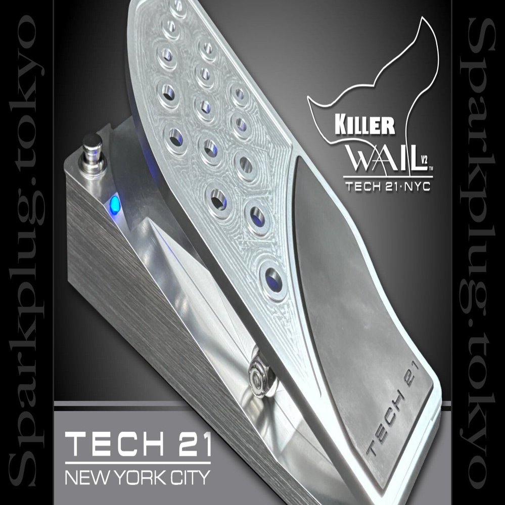 名器 TECH21 Killer Wail ワウペダルがバージョン2になって登場です
