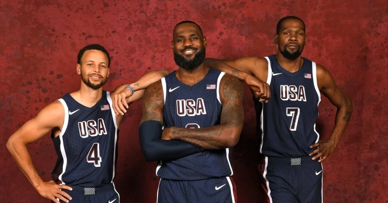 パリオリンピック USA バスケットボール ジャージ 上下セット パリ