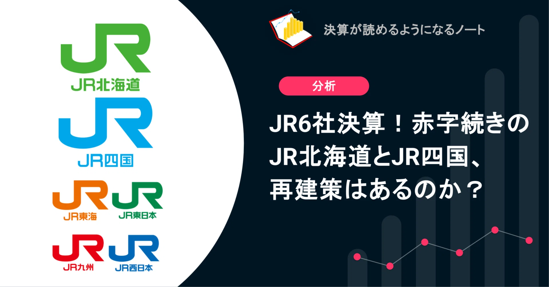 Q. JR6社決算！赤字続きのJR北海道とJR四国、再建策はあるのか？｜決算