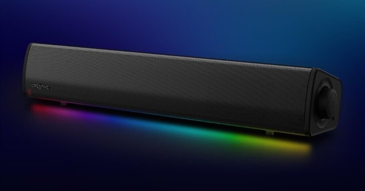 Creative Sound Blaster GS3 スピーカー サウンドバー Amazon.com: Sound Blaster GS3 Compact RGB Gaming Soundbar