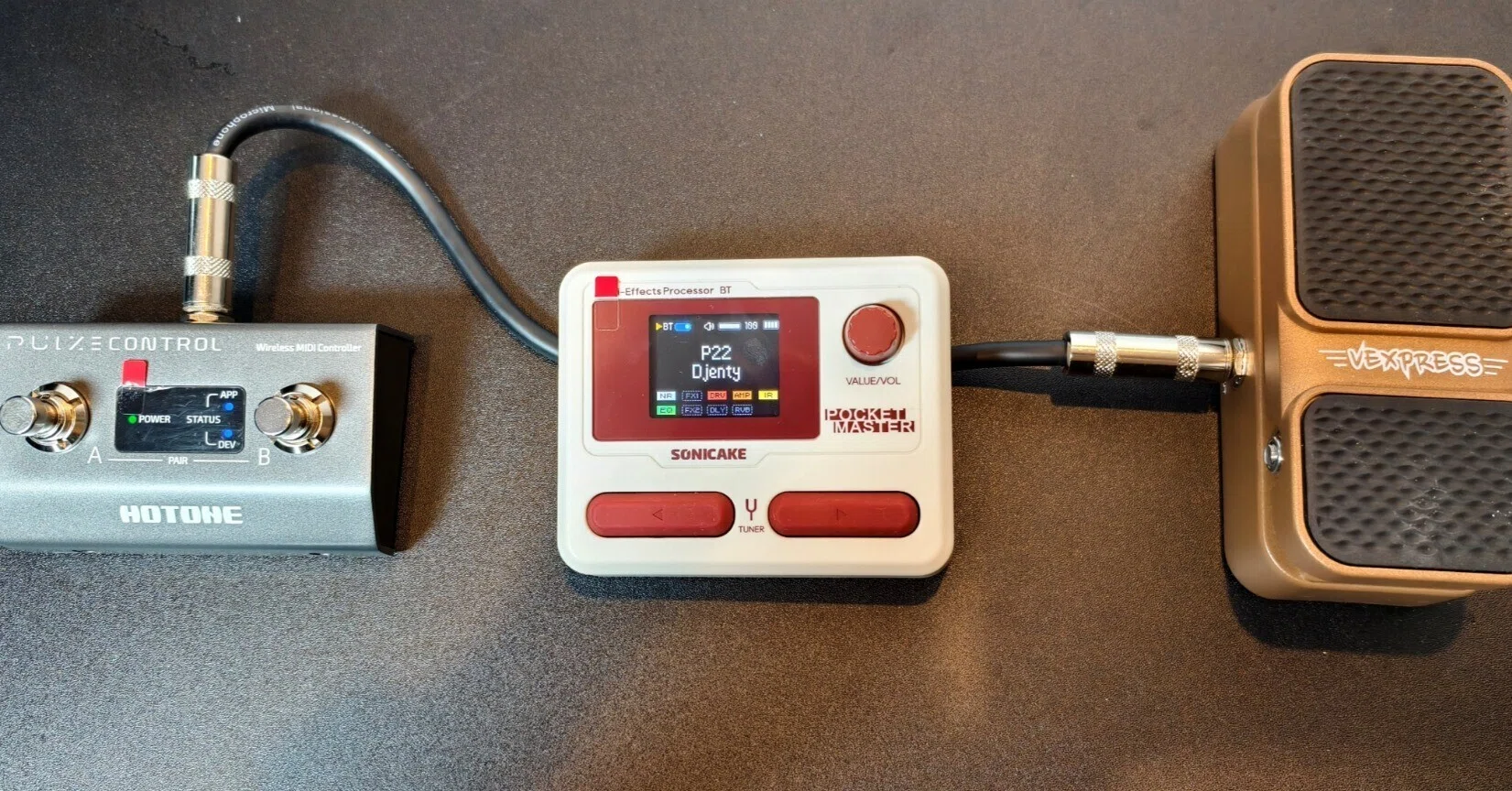 Sonicake Pocket Master × Hotone Pulze Control MIDI Controller