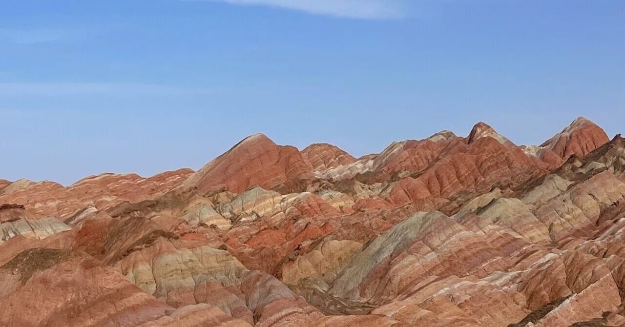 张掖敦煌🏜️留学を締めくくる1週間の旅行に行った5️⃣七彩丹霞｜ヨンヨン