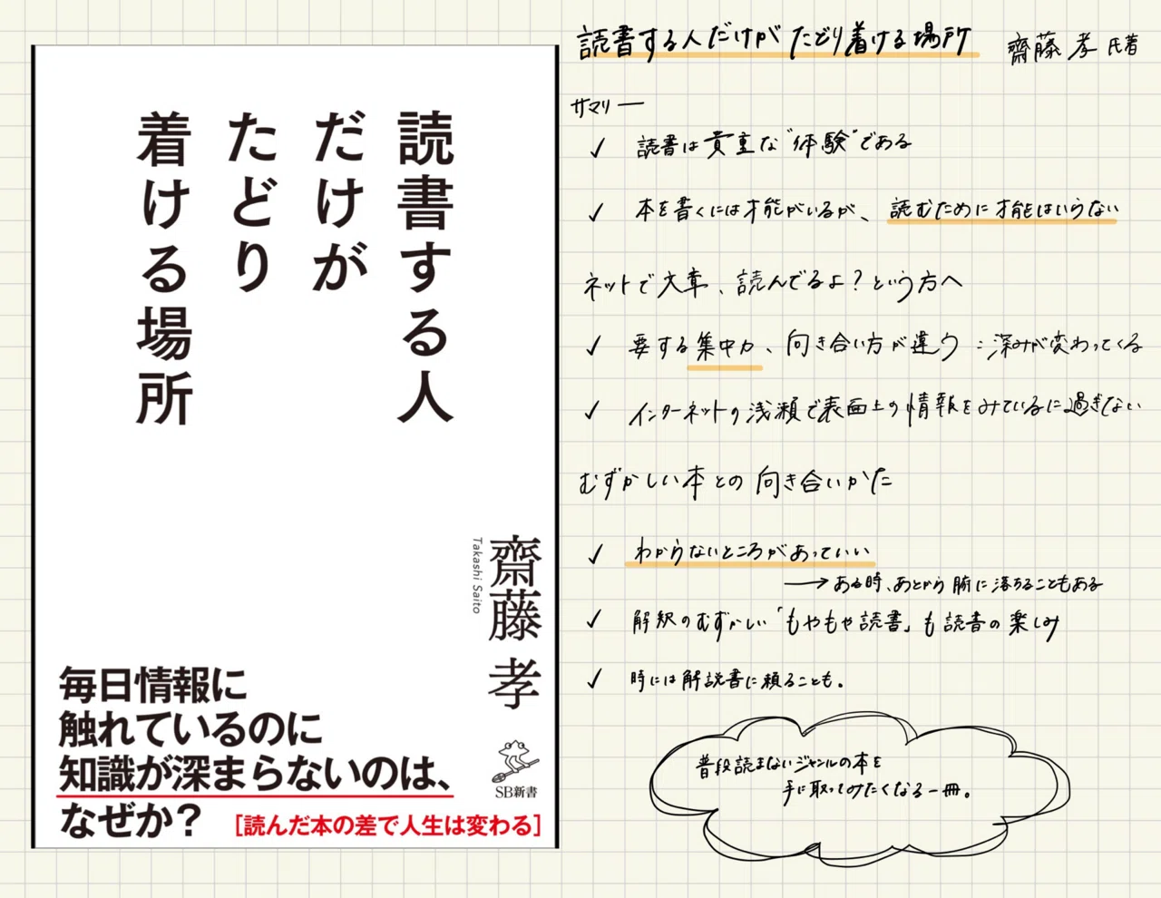 読書記録】読書する人だけがたどり着ける場所｜iroka. ｜1日1ミリ自己成長