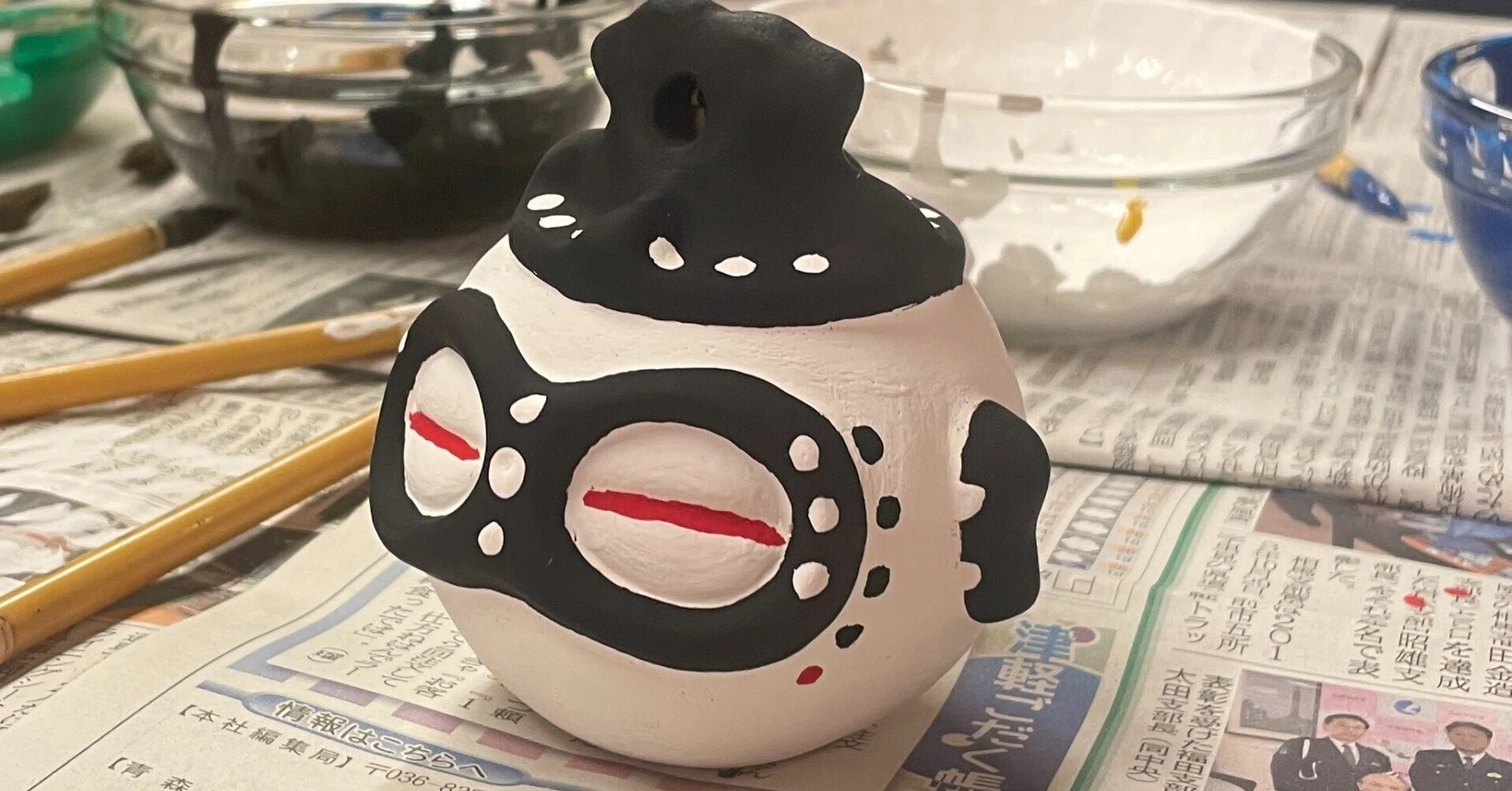 青森の休日】土鈴に絵付けをし、かねさ工場で見学＆みそ仕込みをしてき