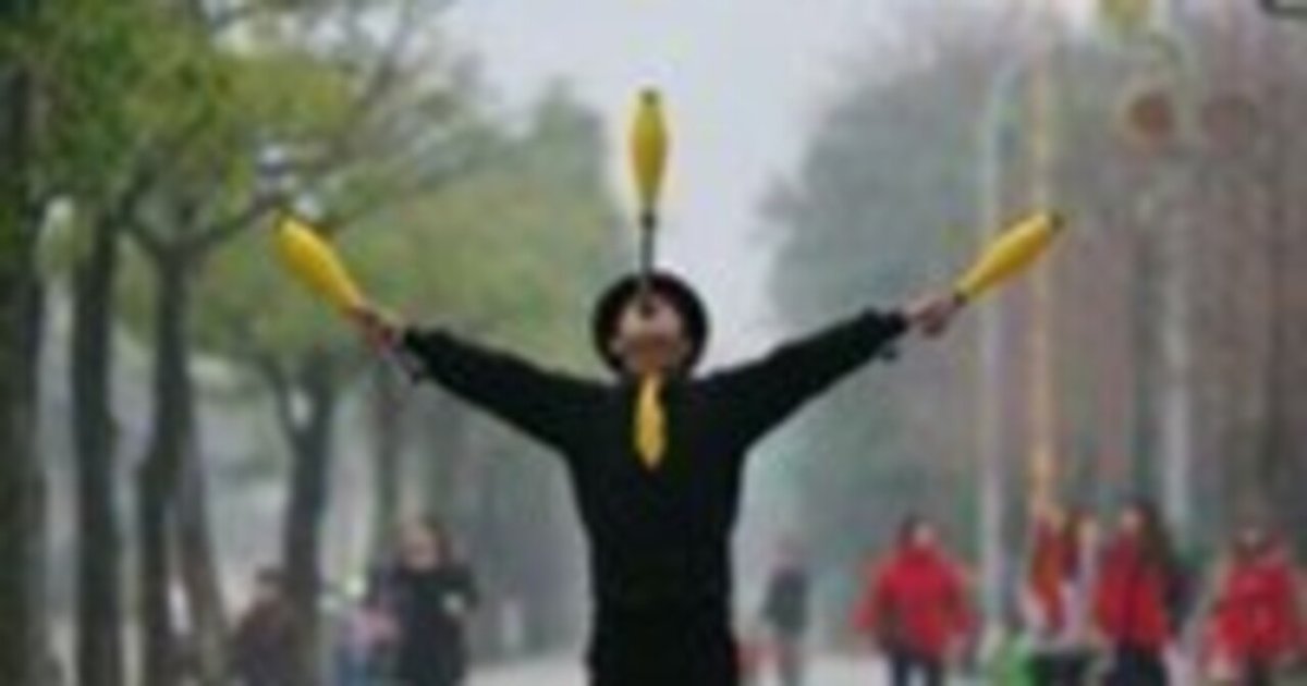 ファイヤートーチ 赤 3本セット （ジャグリング ） ジャグリング