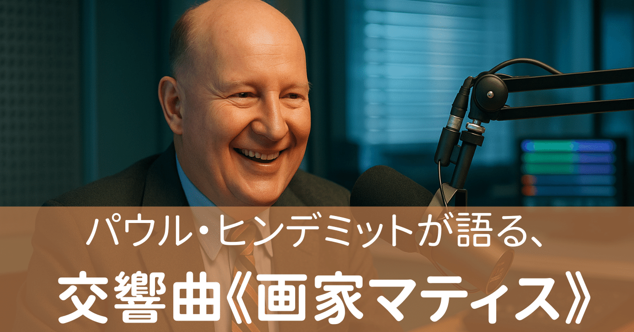 パウル・ヒンデミットが語る、 交響曲《画家マティス》｜夏目ムル